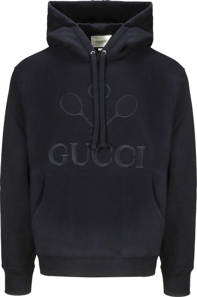 Gucci Hooded Sweatshirt With Gucci Tennis 'Black'