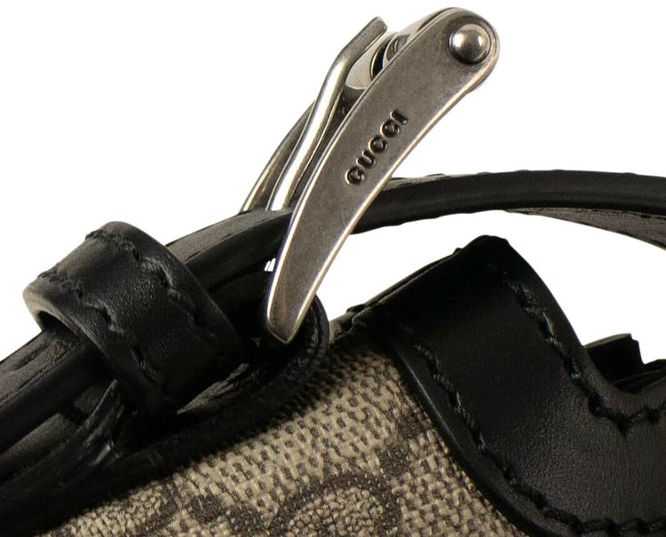 Gucci Cotton Supreme Ophidia Web GG Flat Medium Messenger Bag Brown