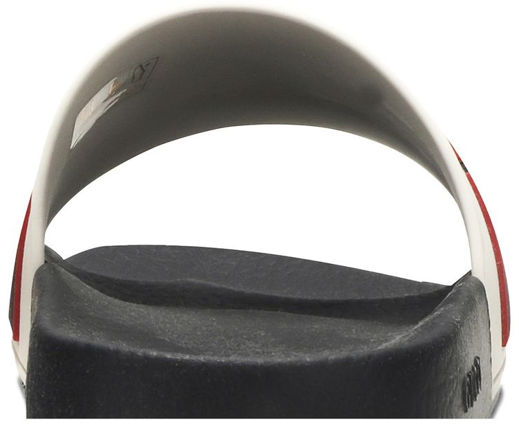 Gucci Stripe Rubber Slide Ecru