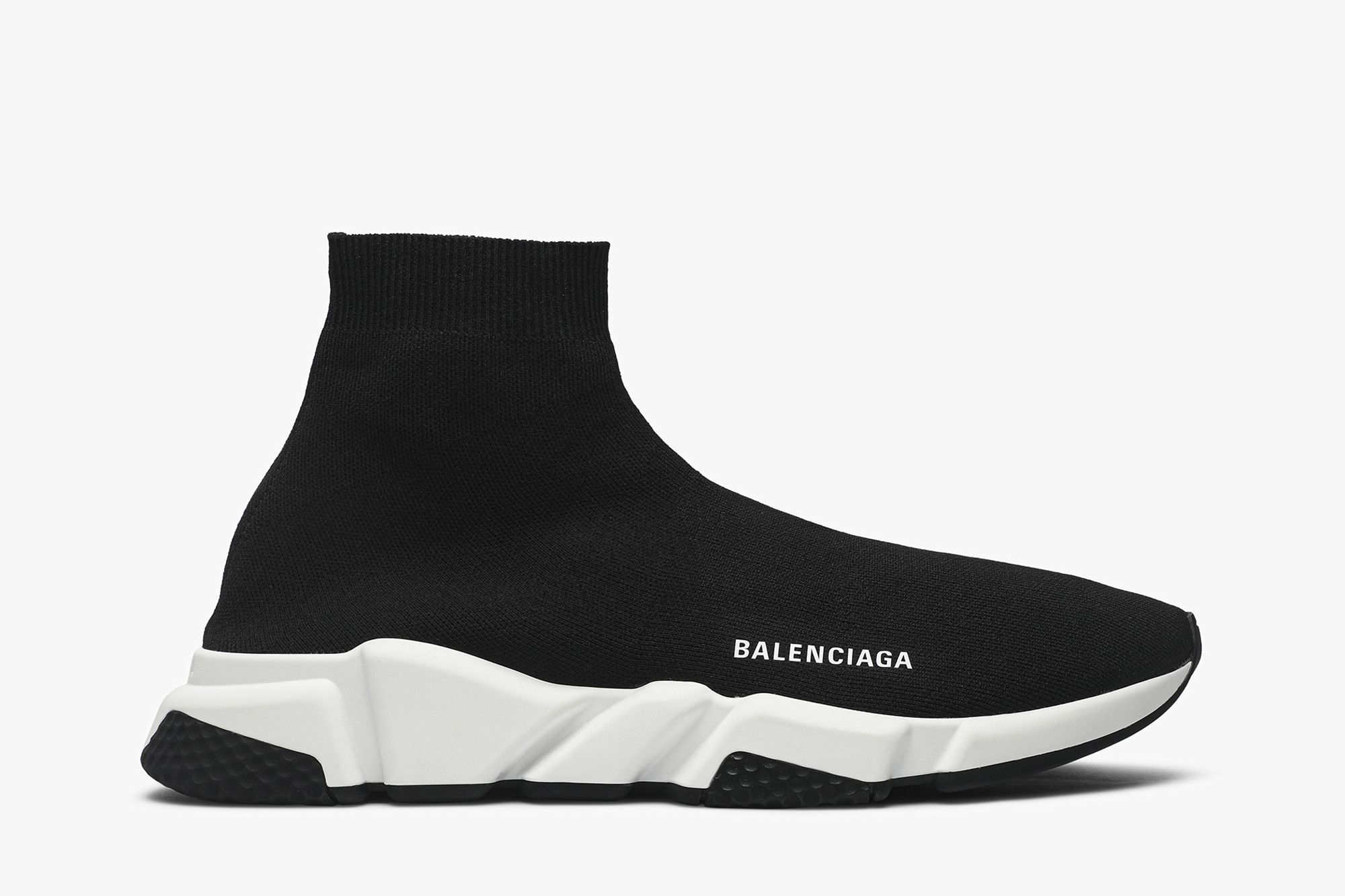 Black and white balenciaga speed trainers clearance