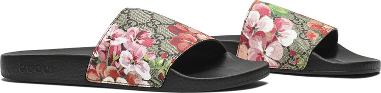 Gucci Wmns GG Supreme Slide Blooms