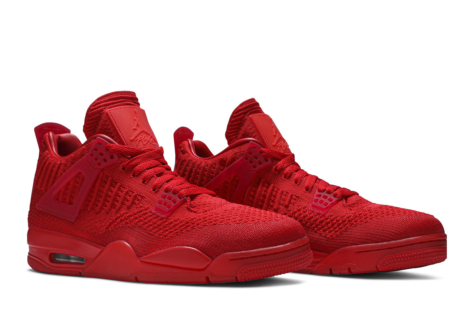 Jordan 4 flyknit red on feet shop