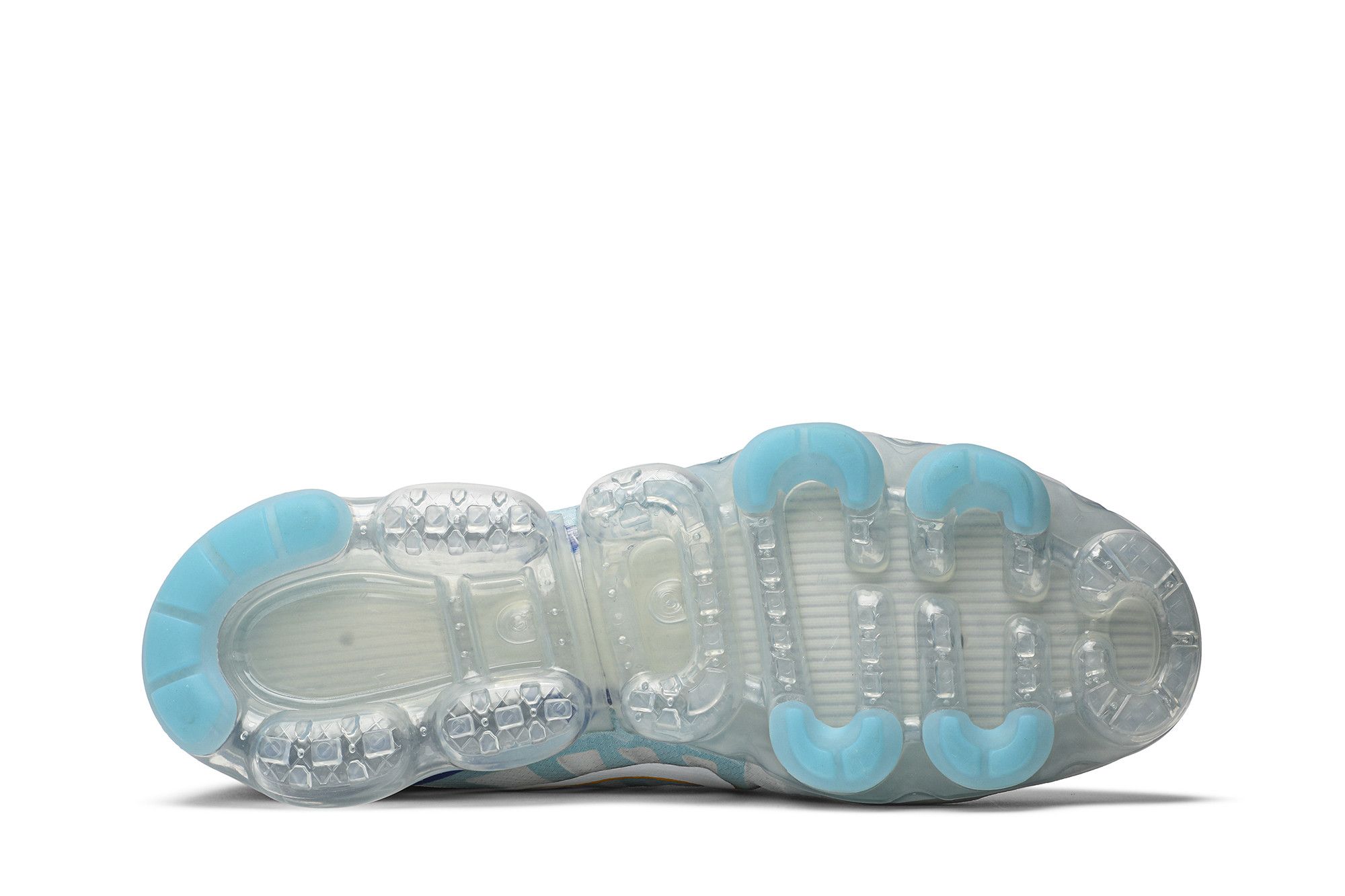 white vapormax blue sole