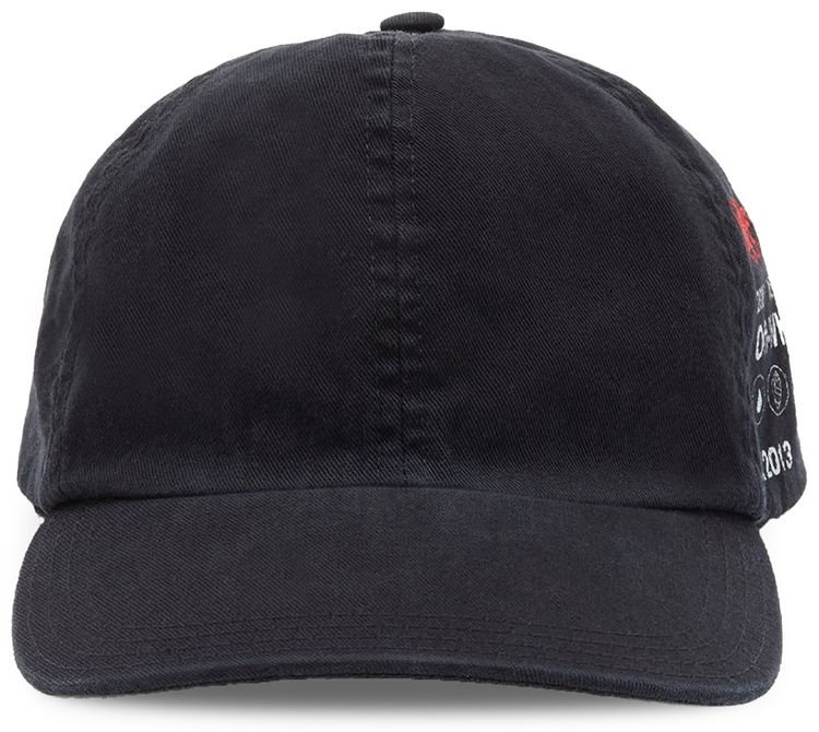 Off White Industrial Y013 5 Panel Cap Black