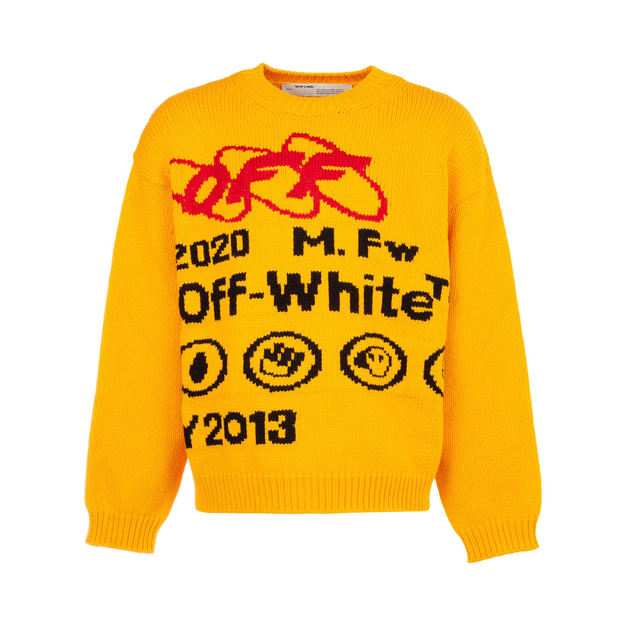 Off white crewneck yellow 2025