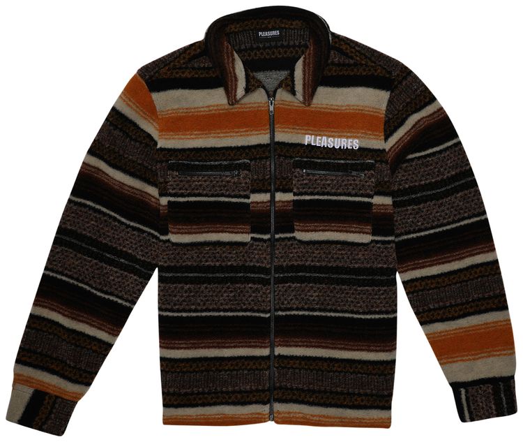Pleasures Explorer Zip Jacket Brown