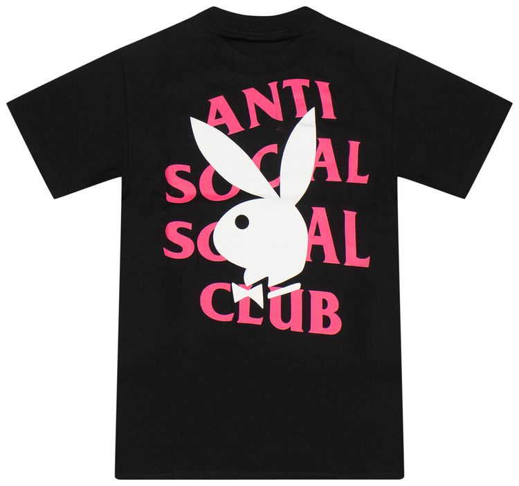 Anti Social Social Club x Playboy Remix T Shirt Black