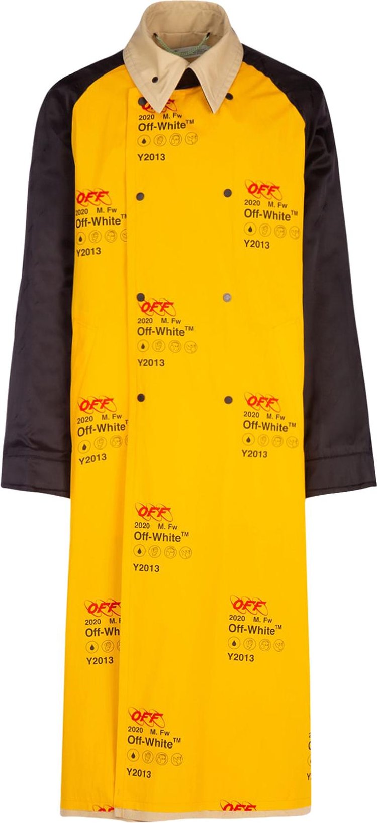 Off-White Industrial Oversized Trench Coat 'Yellow'