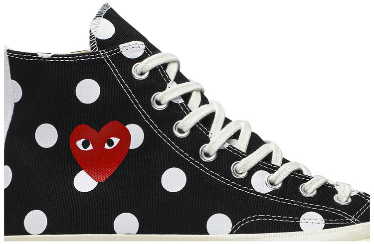Comme des Garcons x Chuck Taylor All Star 70 Hi Black Polka Dot