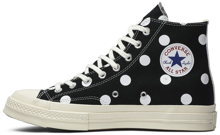 Comme des Garcons x Chuck Taylor All Star 70 Hi Black Polka Dot