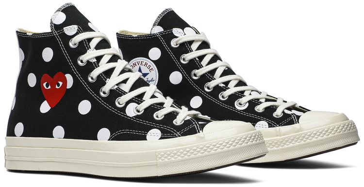 Comme des Garcons x Chuck Taylor All Star 70 Hi Black Polka Dot