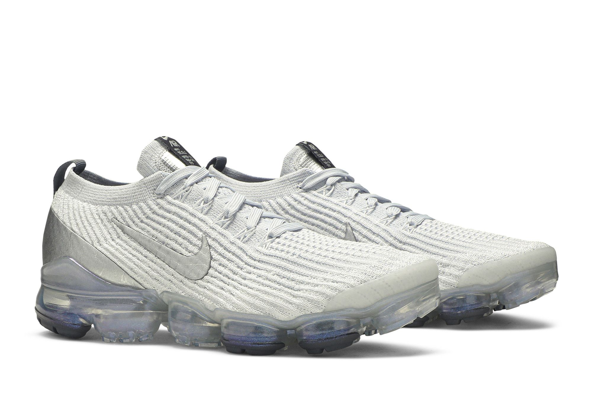 White and silver vapormax hot sale
