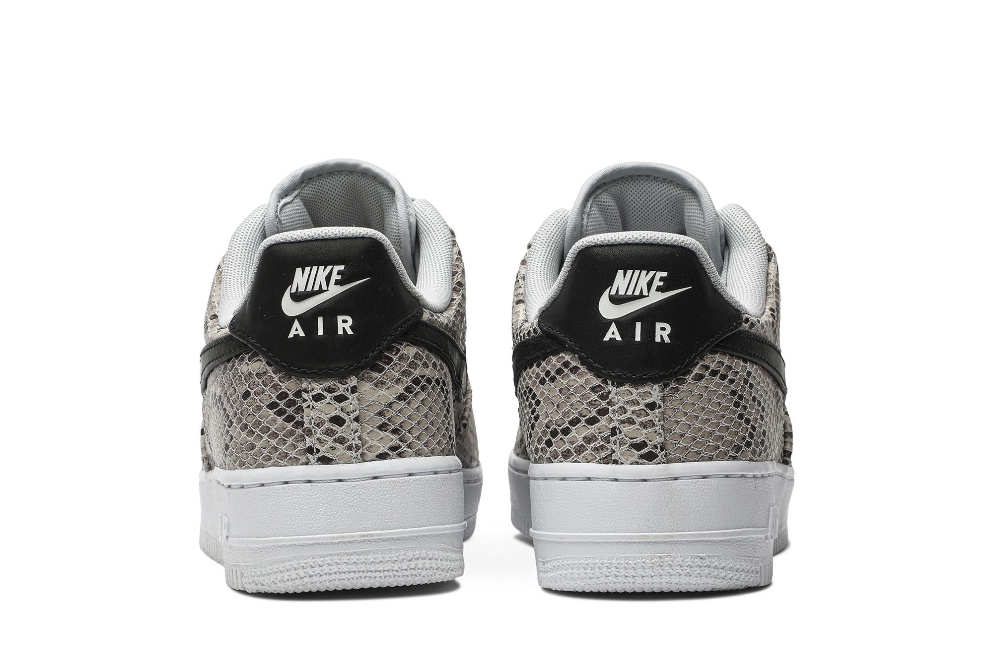 Nike air force 1 trainers in white snakeskin trim new arrivals