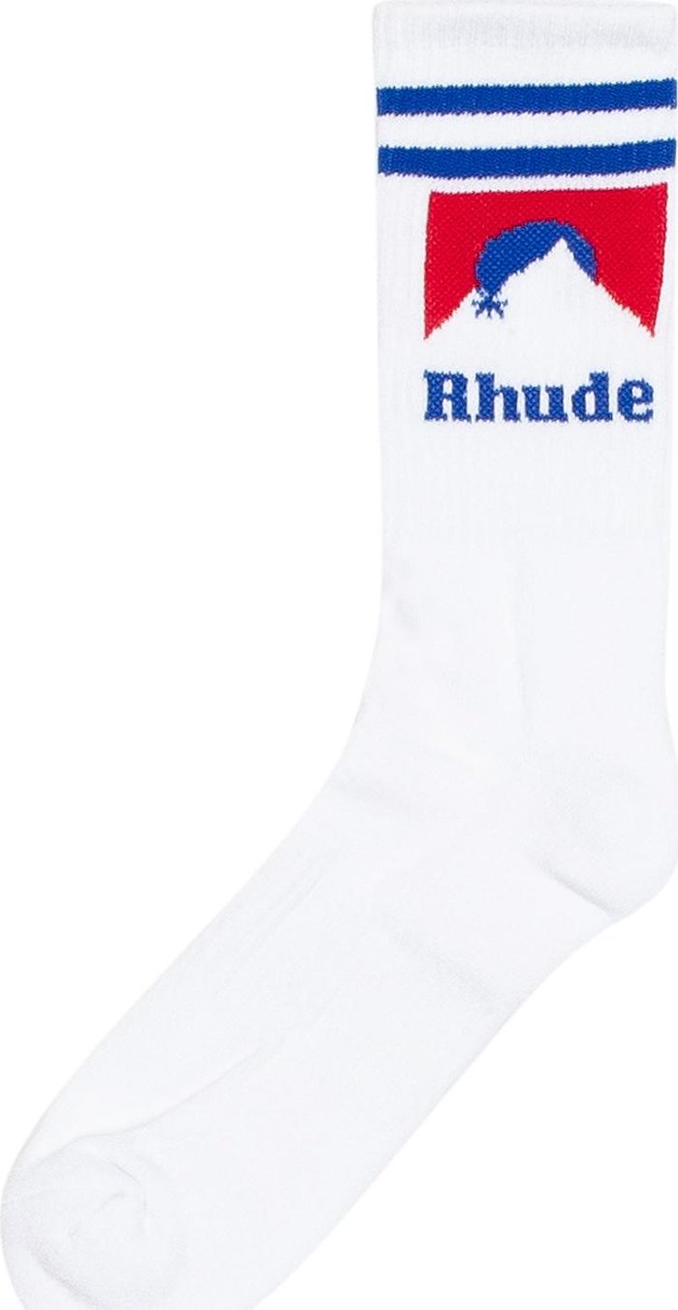 Rhude Mountain Logo Sock 'Red/Blue'