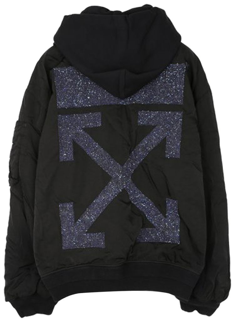 Off White Arrow Bomber Jacket Black