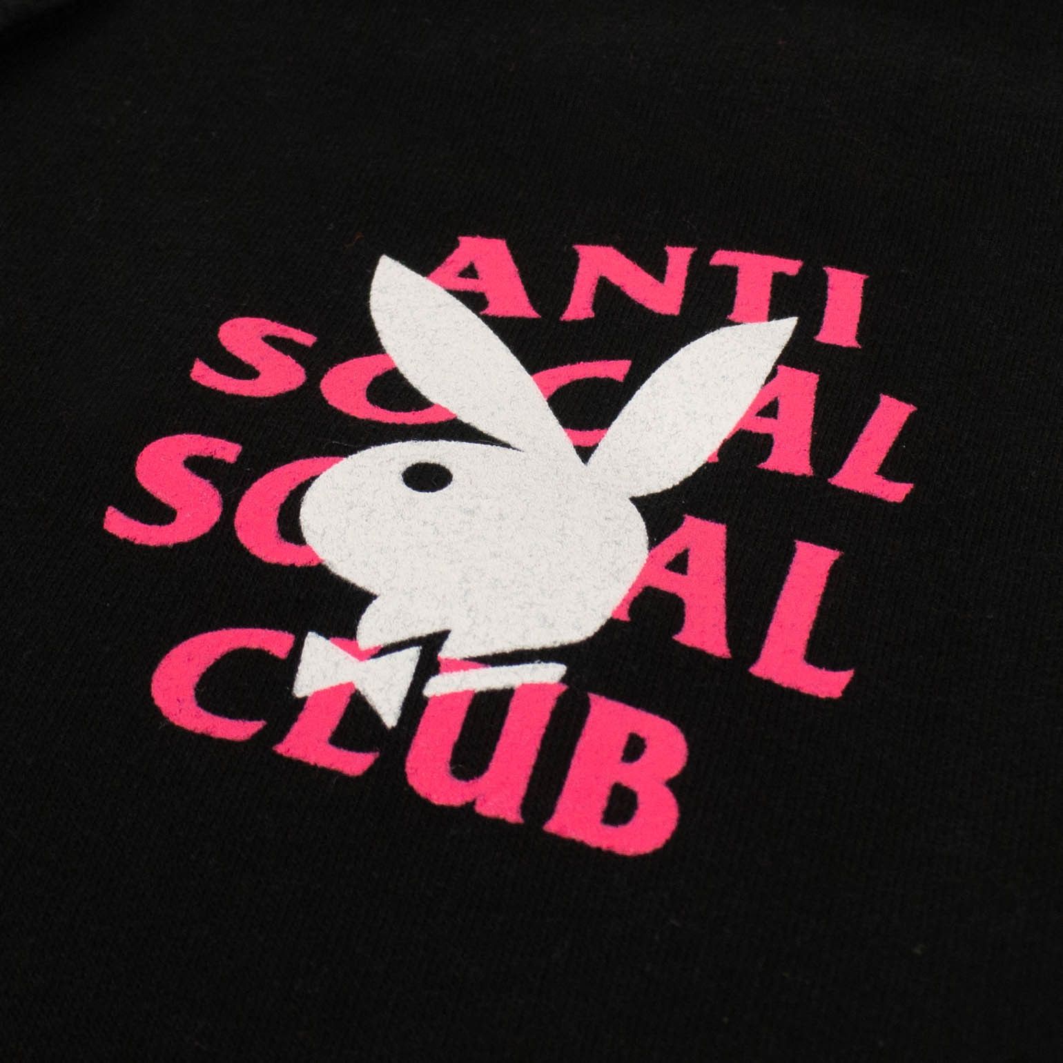 【即発送】ANTI SOCIAL SOCIAL CLUB x Playboy ロゴ パーカー Buy Anti Social Social Club x Playboy Remix Hoodie 'Black