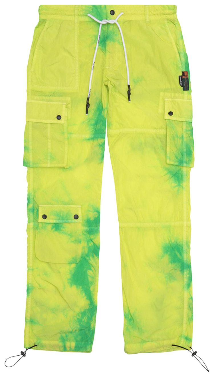 Palm Angels Cargo Tie Dye Pants Green