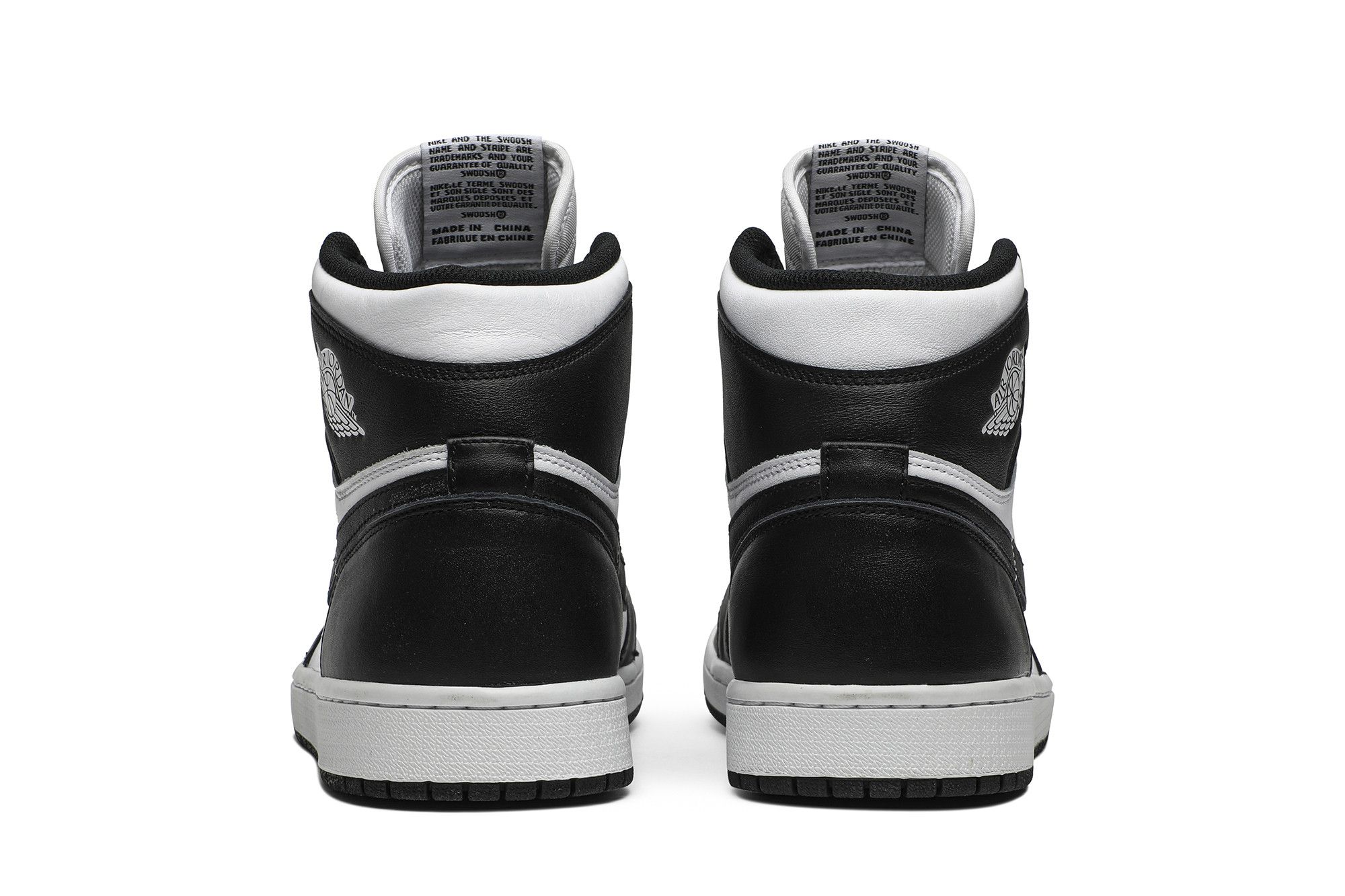 Black and white jordan 1 high store
