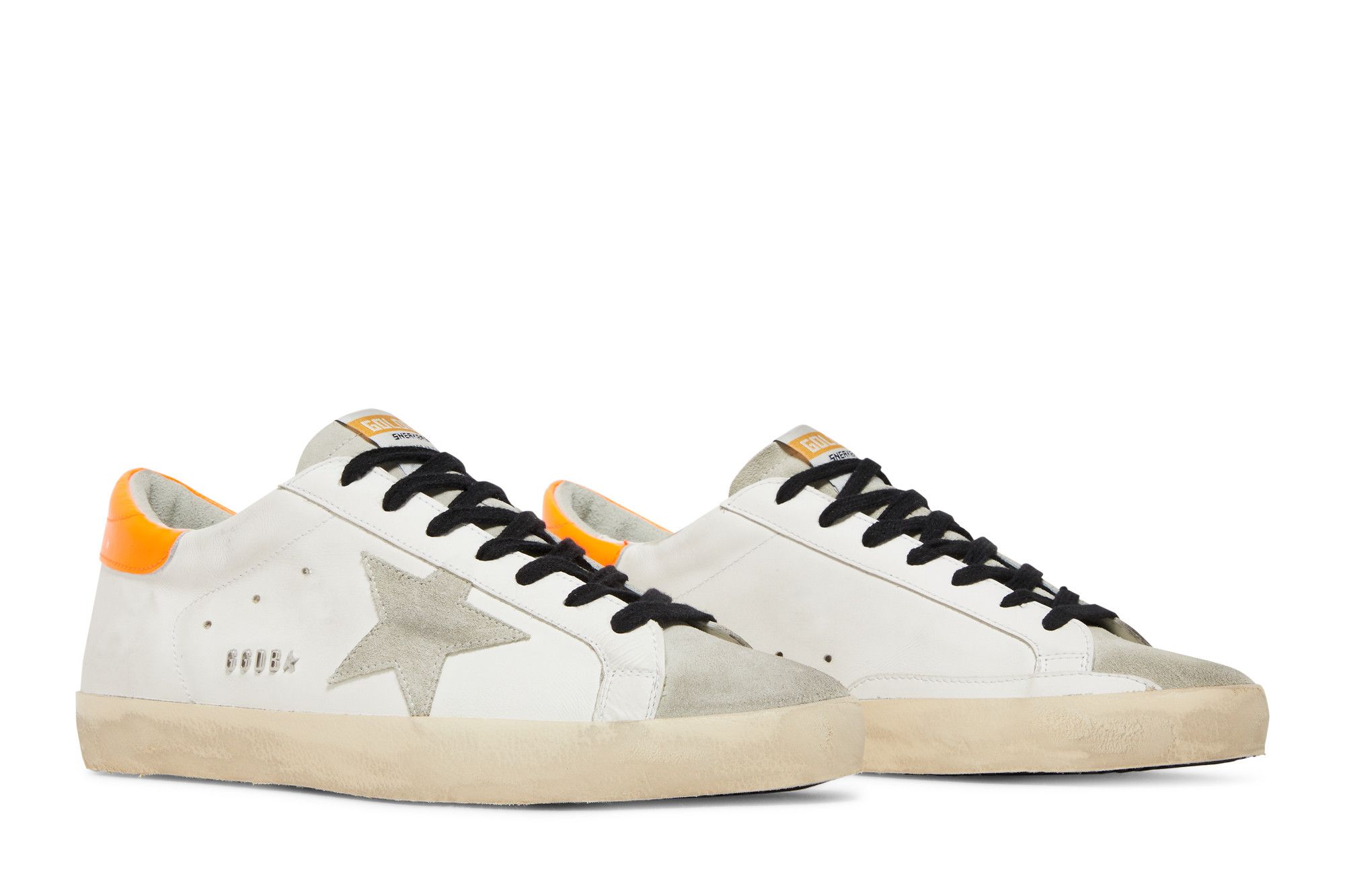Golden goose superstar orange cheap