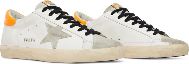 Golden Goose Superstar White Orange Fluo