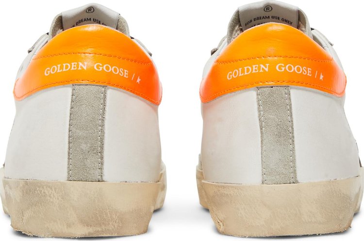 Golden Goose Superstar White Orange Fluo