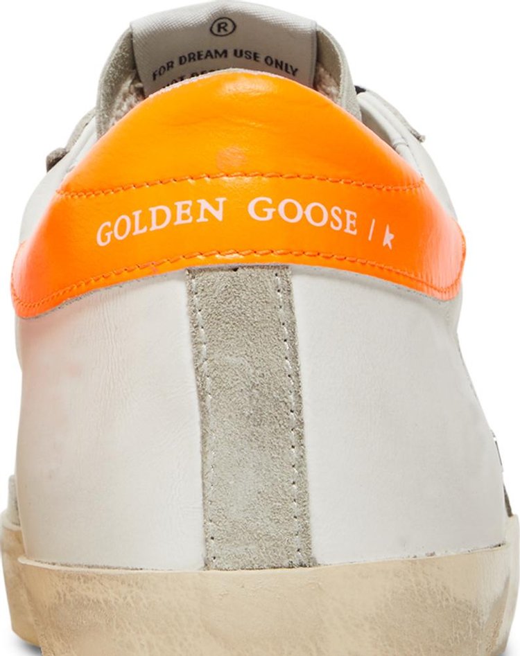 Golden Goose Superstar White Orange Fluo