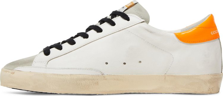 Golden Goose Superstar White Orange Fluo