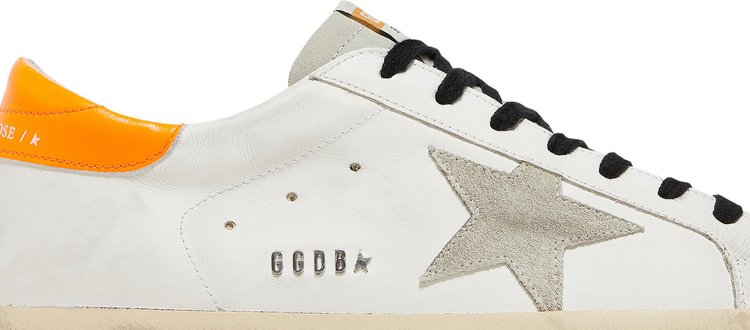 Golden Goose Superstar White Orange Fluo