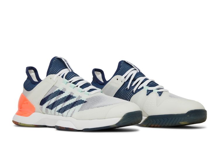 Adidas Adizero Ubersonic 20 White Tech Indigo Coral