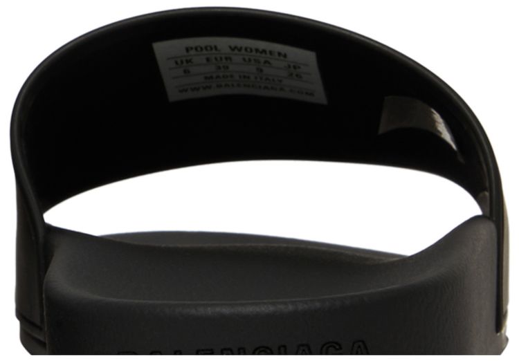 Balenciaga Wmns Pool Slides Black Glow