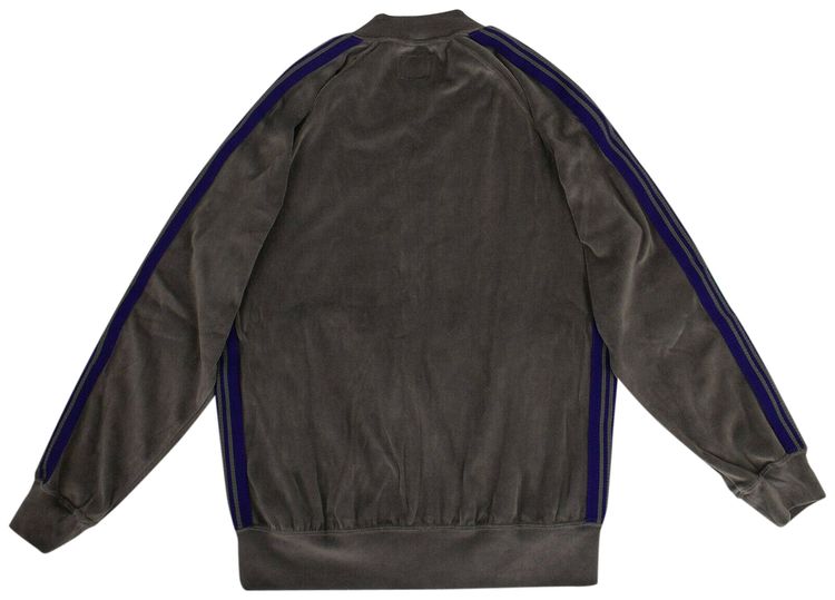 Needles Velour Side Striped Track Jacket Grey