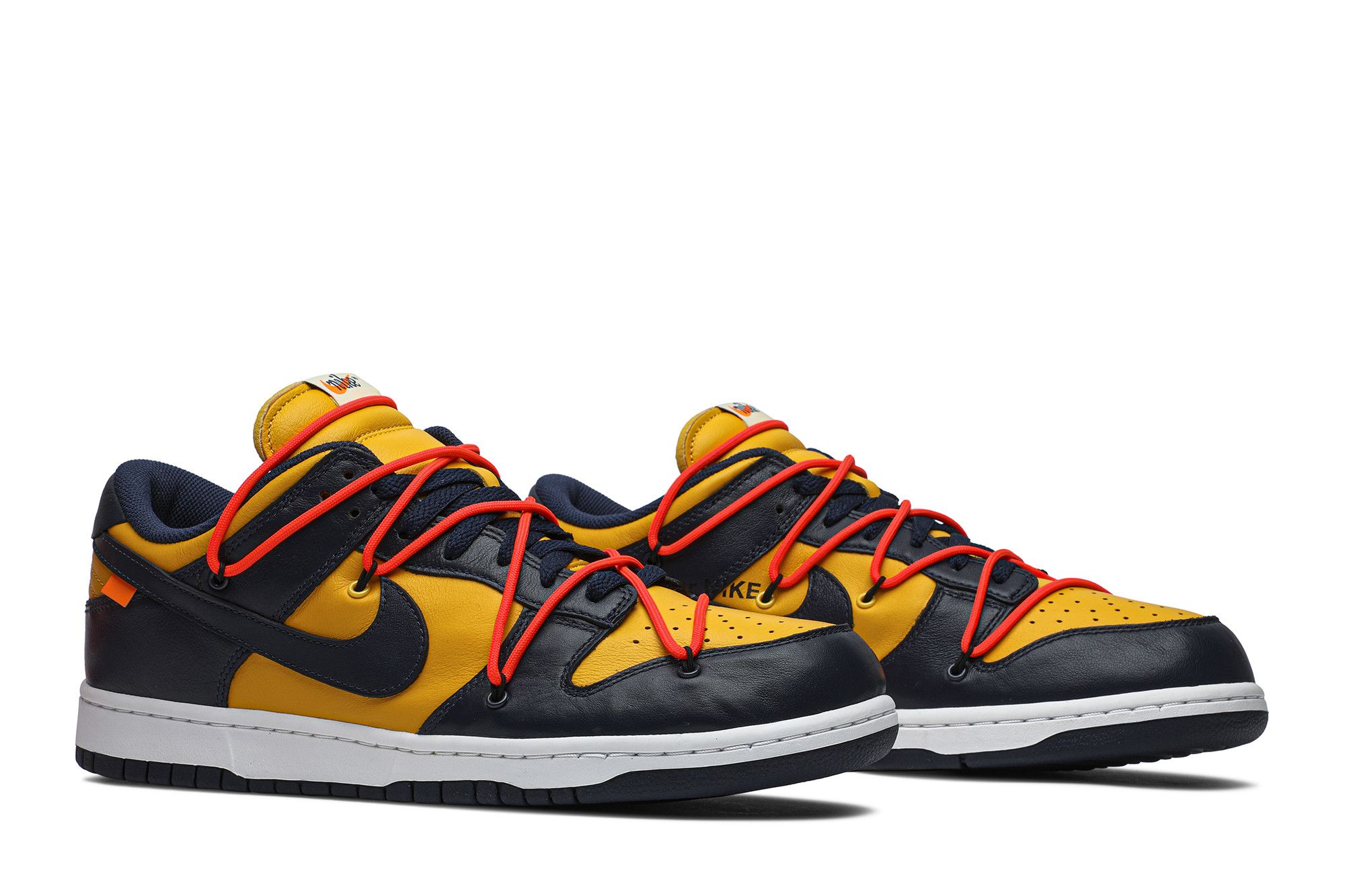 Nike sb dunk low off white michigan on sale