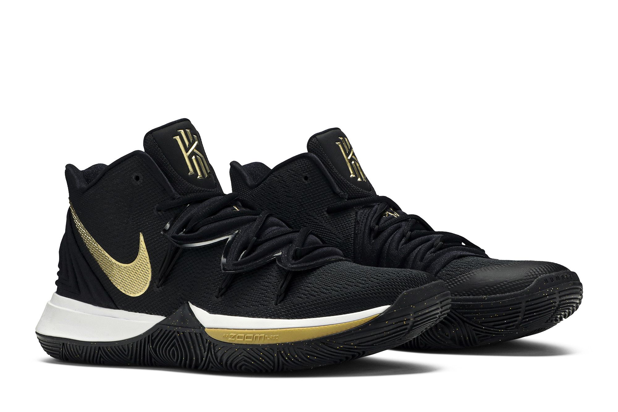 Buy Kyrie 5 Black Metallic Gold AO2918 007 GOAT SA