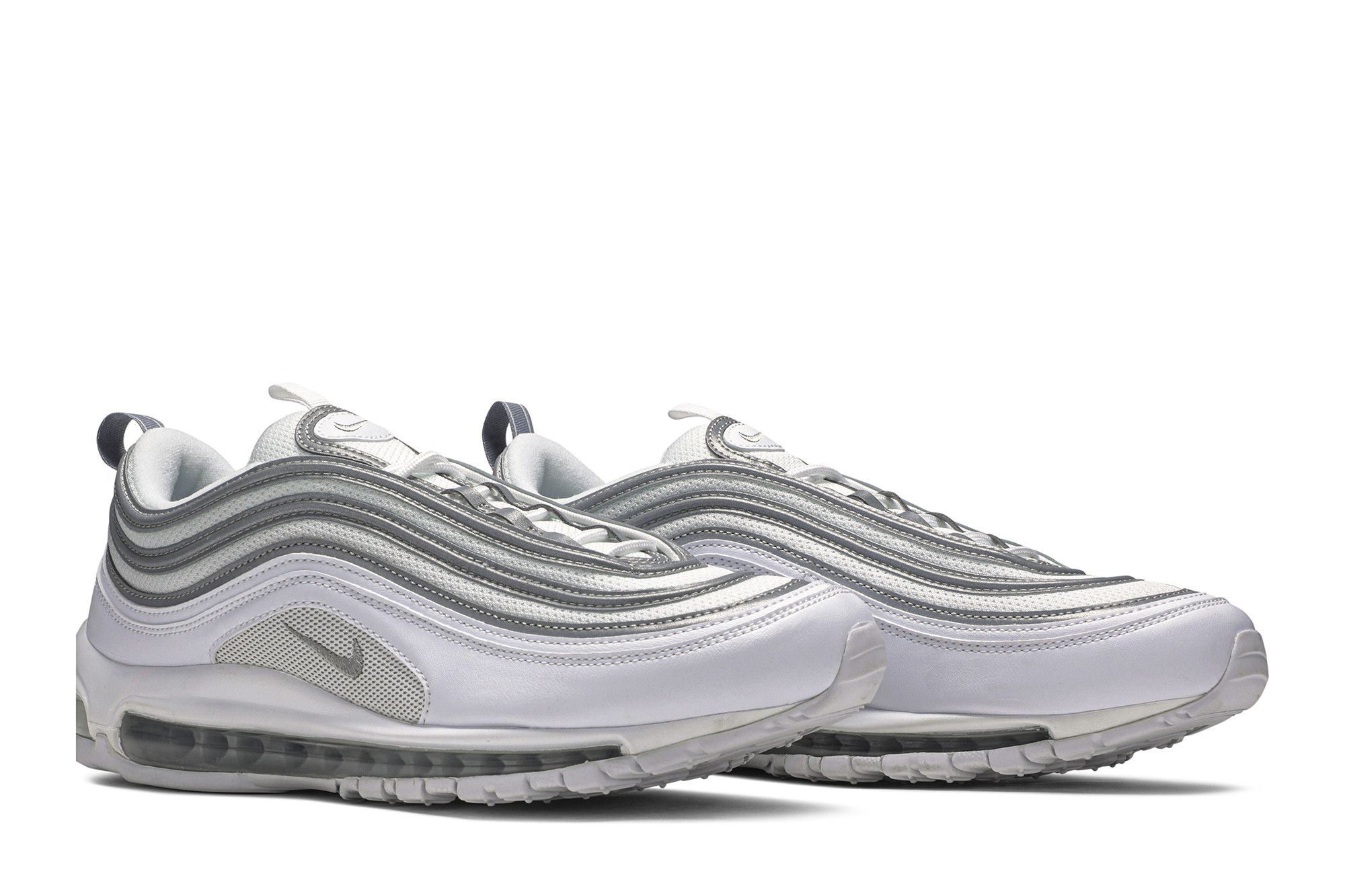 Air max 97 black white silver top