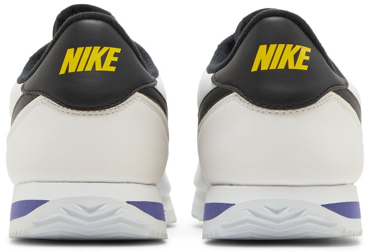 Nike Cortez Basic Leather White Black Amarillo