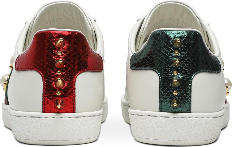 Gucci Wmns Ace Studded White