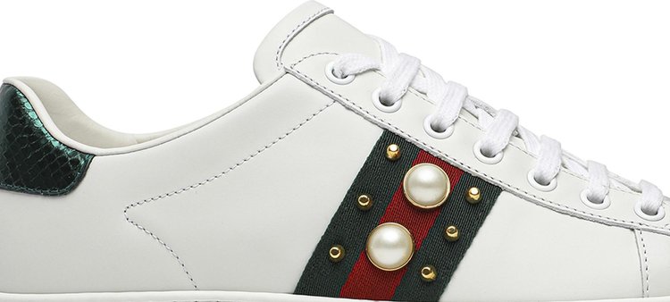 Gucci Wmns Ace Studded White