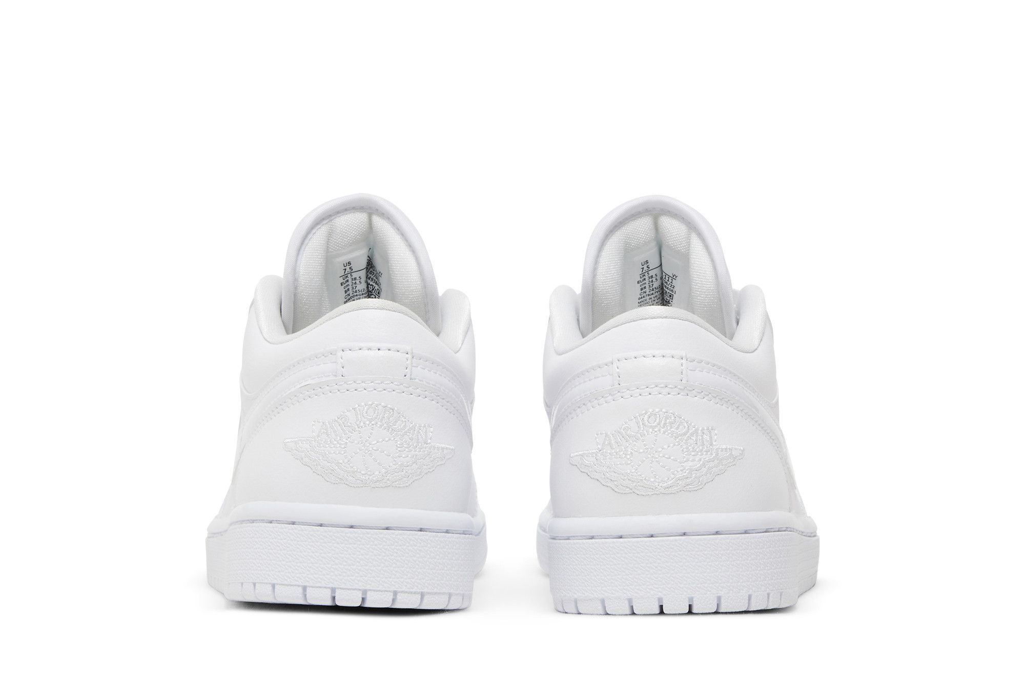 triple white air jordan 1 low