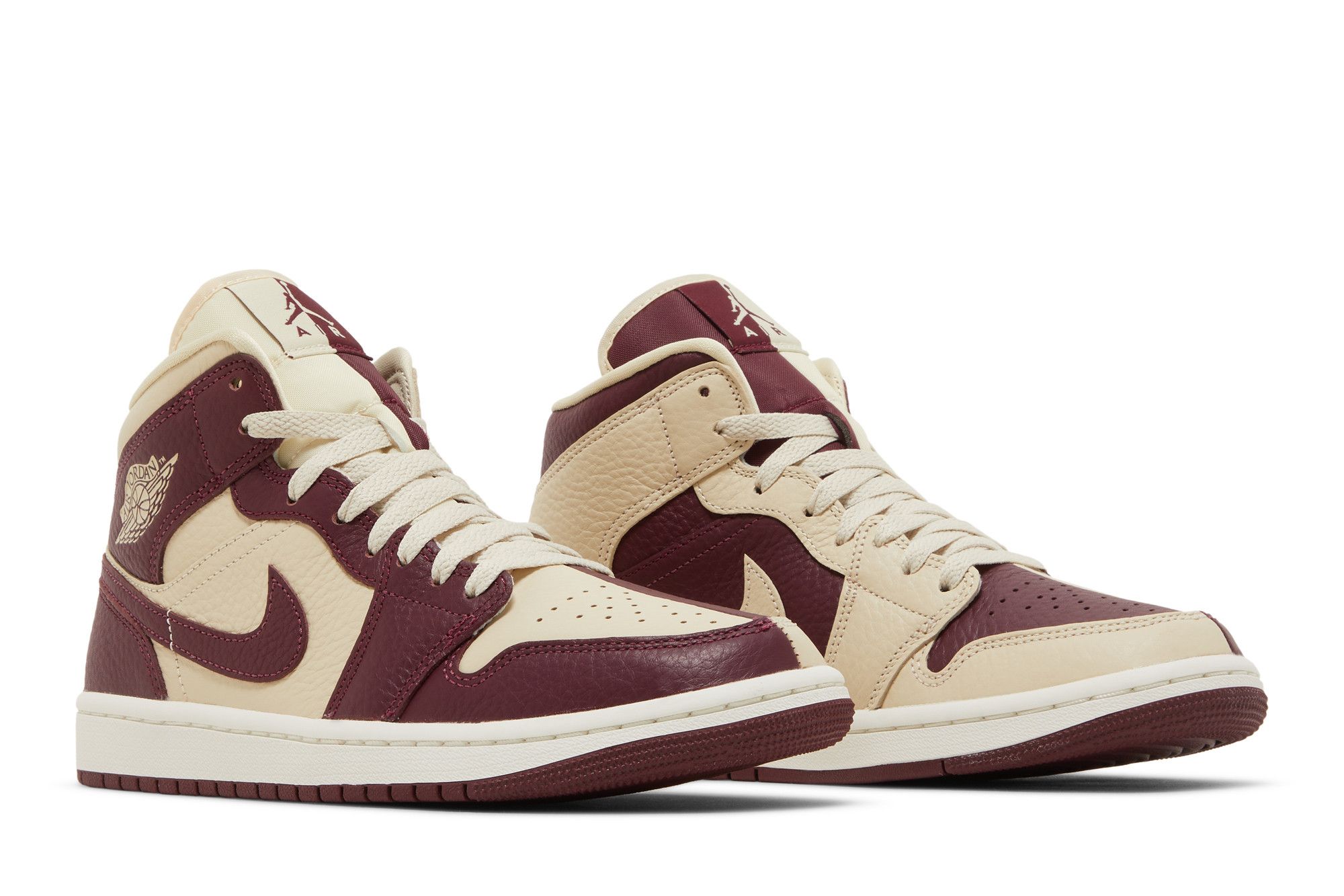 maronページ① Air Jordan 1 Mid WMNS Maroon Black Gold CZ4385-016