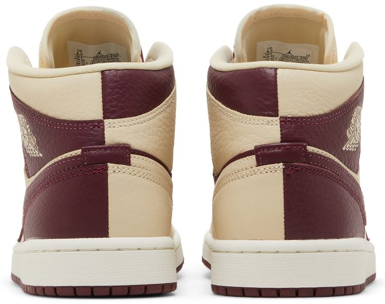 Wmns Air Jordan 1 Mid SE Split   Beach Cherrywood