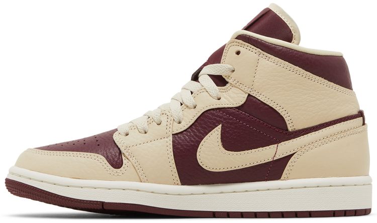 Wmns Air Jordan 1 Mid SE Split   Beach Cherrywood