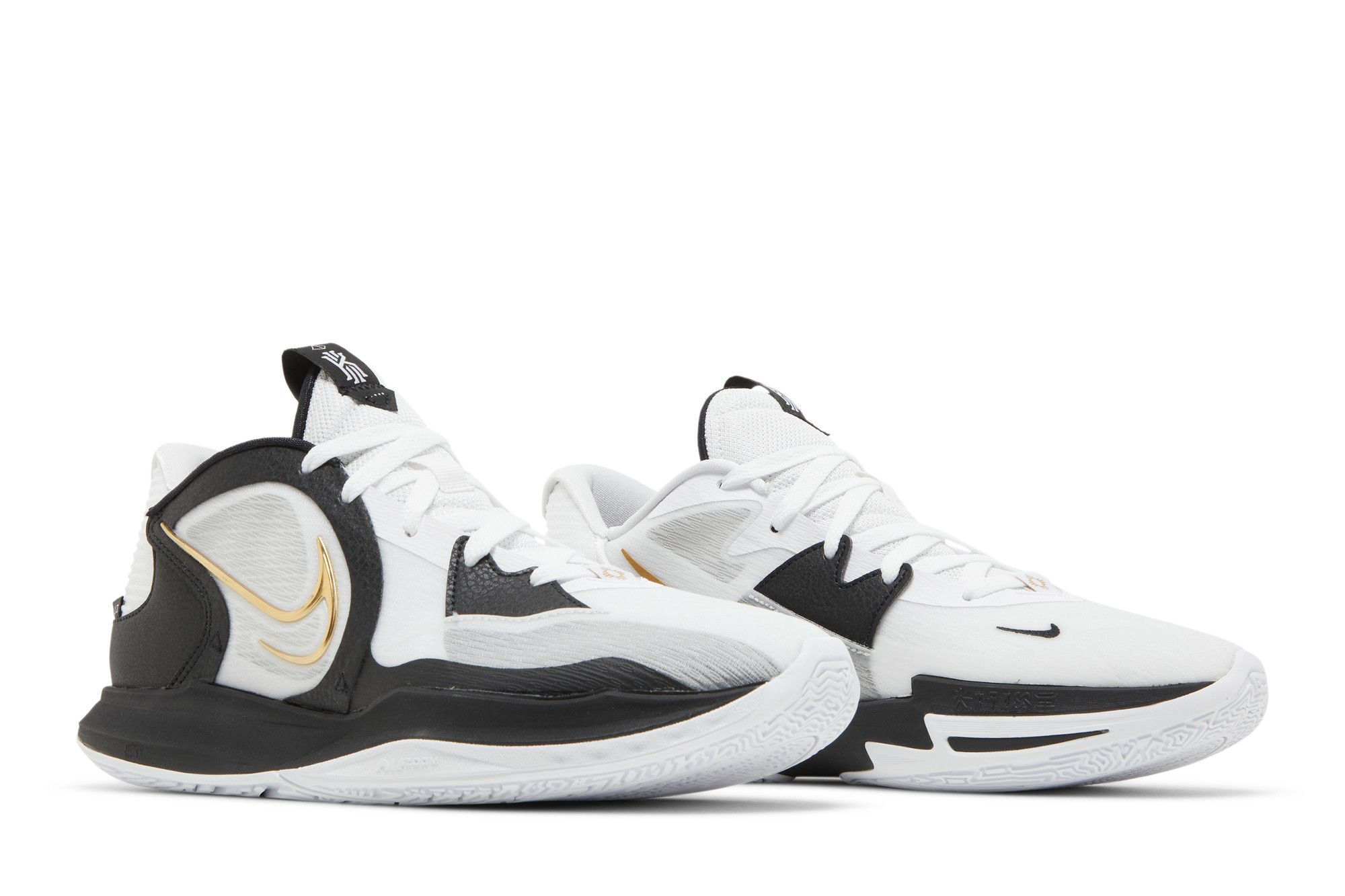 kyrie low id white and gold