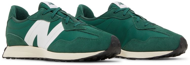 New Balance 327 Big Kid Team Forest Green