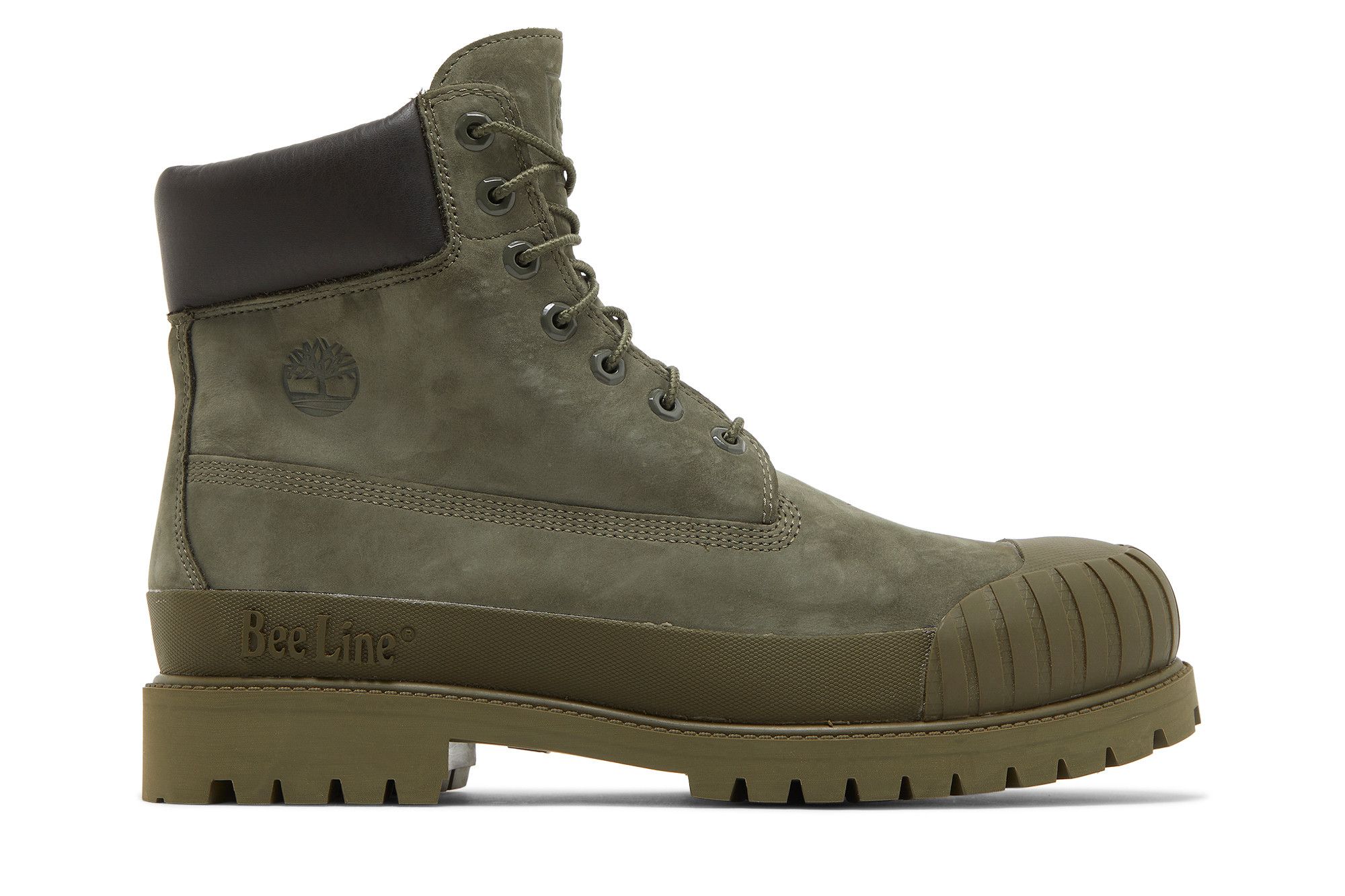 Bee Line x 6 Inch Premium Rubber Toe Boot Dark Green