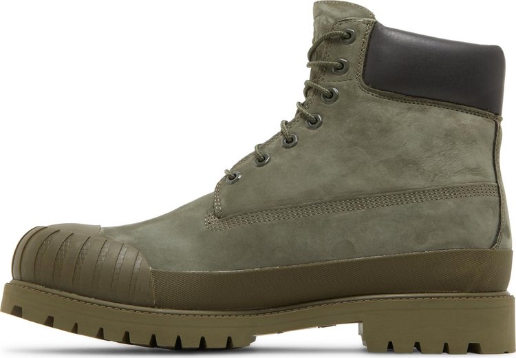 Bee Line x 6 Inch Premium Rubber Toe Boot Dark Green