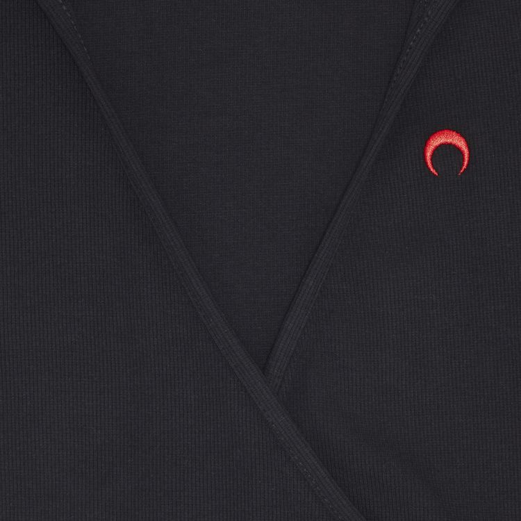 Marine Serre Cache Coeur Hoodie Dress Black
