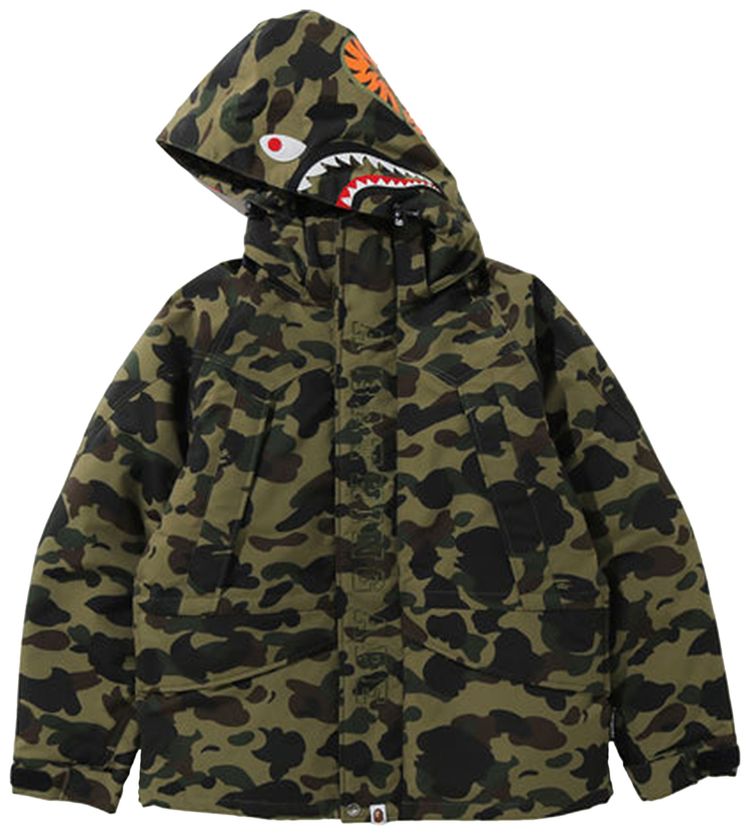 BAPE 1st Camo Down Jacket Green