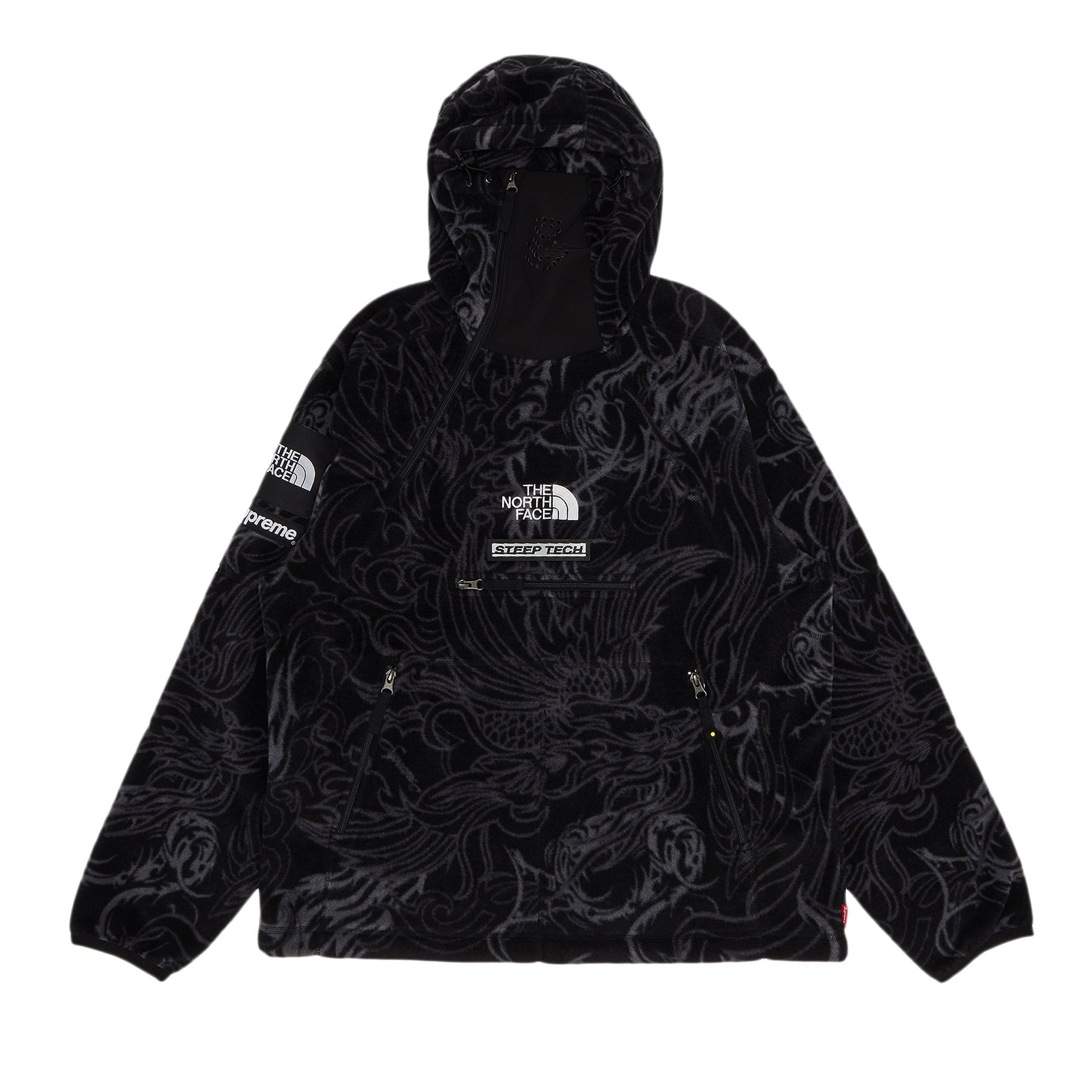 Supreme x The North Face Steep Tech Fleece Pullover 'Black Dragon'