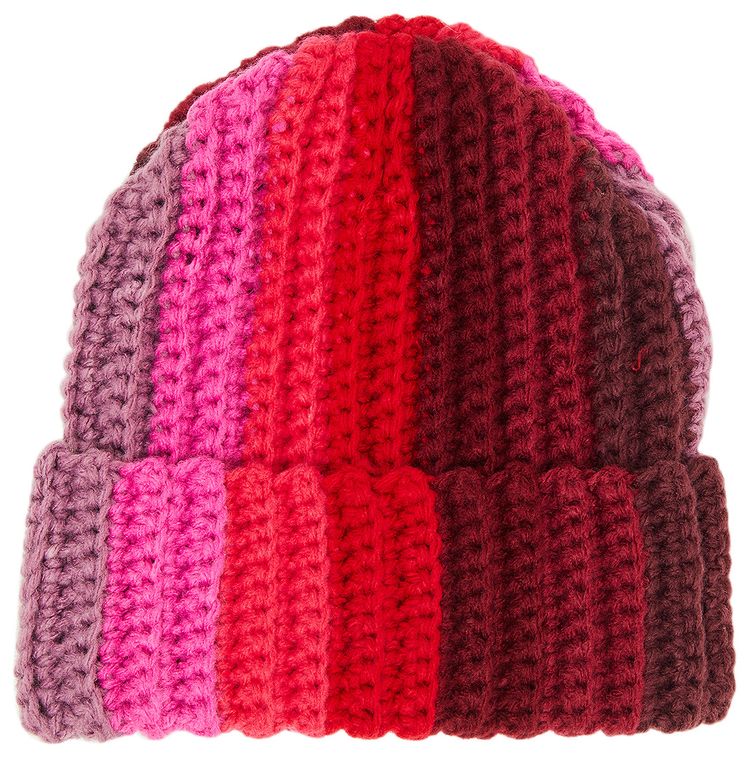 Supreme Gradient Crochet Beanie Red