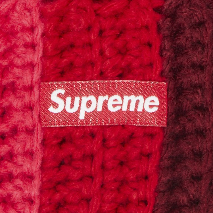 Supreme Gradient Crochet Beanie Red